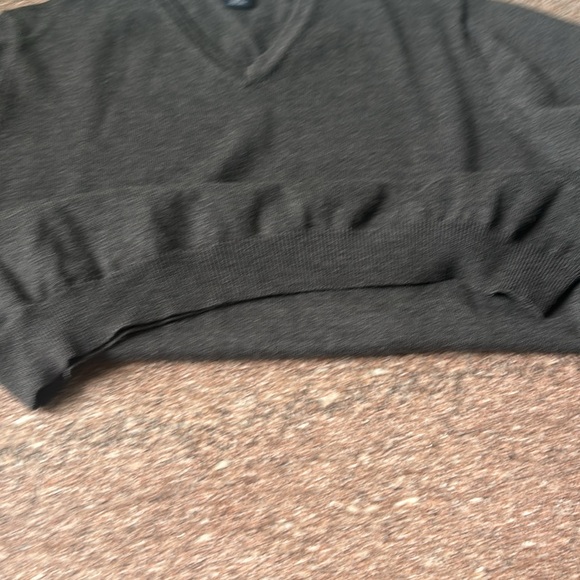 Brooks brothers dark gray v neck sweater - Picture 3 of 6